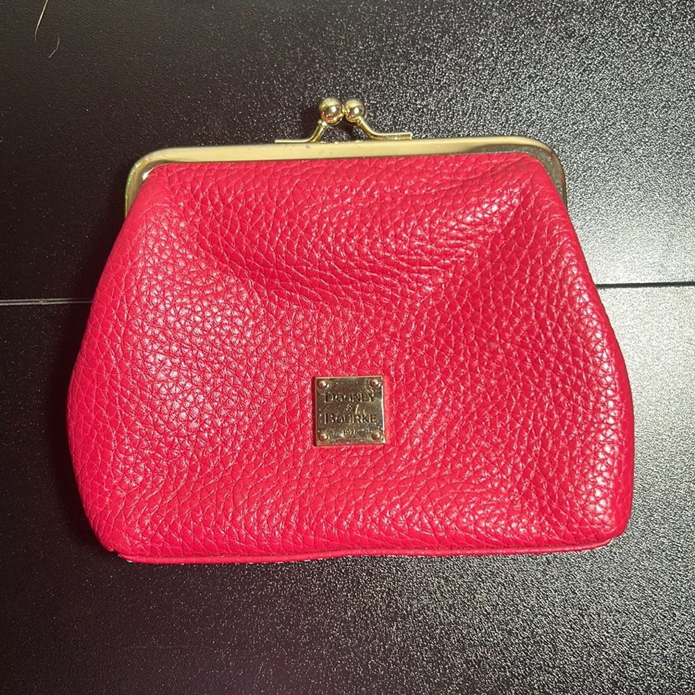 Pink Dooney & Bourke leather coin purse